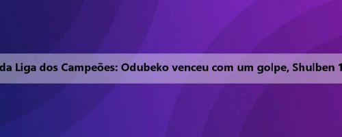 Relatório da Liga dos Campeões: Odubeko venceu com um golpe, Shulben 1-0 Linfield